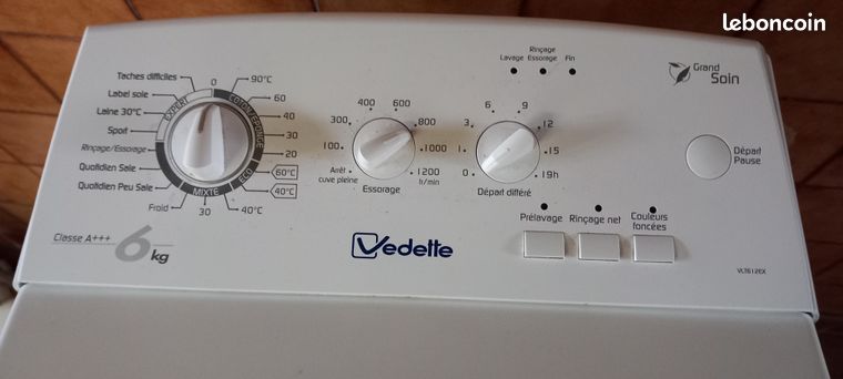 Lave linge Vedette