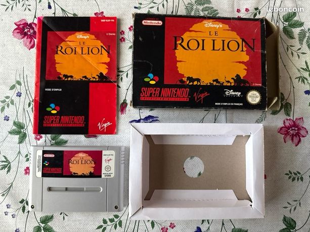 Le Roi Lion Super Nintendo Complet Version PAL FR dorigine