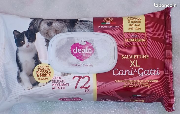 Lingettes nettoyantes pour animaux