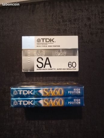 4 cassette audio vierge TDK SA60