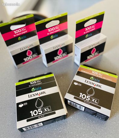 Lot 5 cartouches Lexmark originales