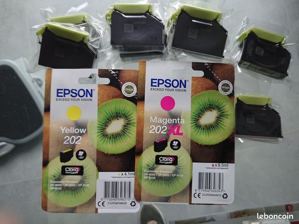 Lot de 10 cartouches d'encre EPSON 302 et 302 XL neuves