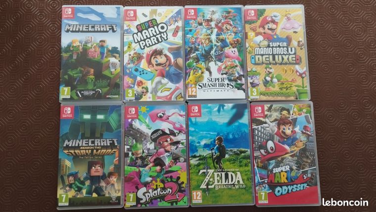 Lot de 15 jeux switch