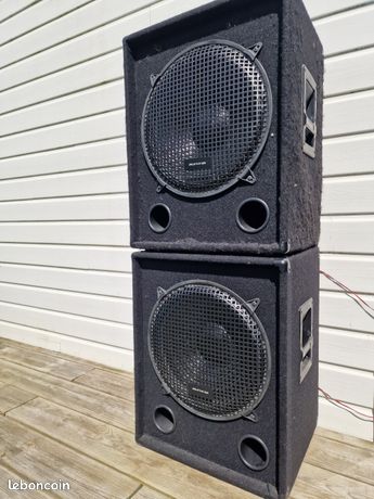 Lot de 2 Caisson de basse AUNA 1KW