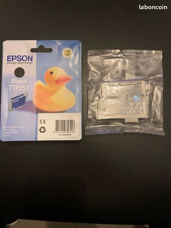 Lot de 2 cartouches dencre Epson neuves T0551 et T0552