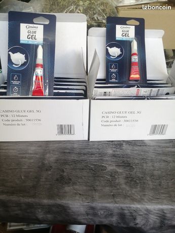 24 blisters de colle glue gel 3g emballés possible