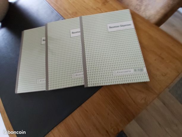 3 cahiers EXA COMPTA RECETTES/DEPENSES