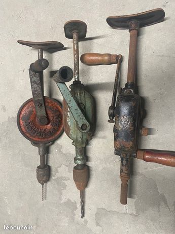 Lot de 3 perceuse ancienne