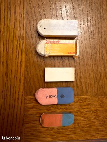 Lot de 5 gommes