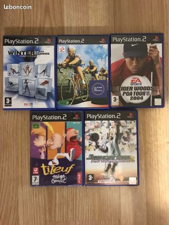 5 jeux Ps2