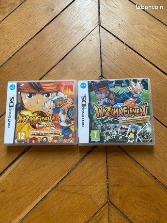 Lot Inazuma Eleven 1, Inazuma Eleven 2 tempête de feu jeux ds