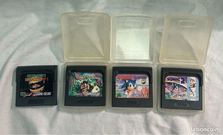 jeu. Game gear en loose Tazmania Ayrton senna’s super monaco gp 2 Sonic the hedgehog Sonic the hedgedog 2
