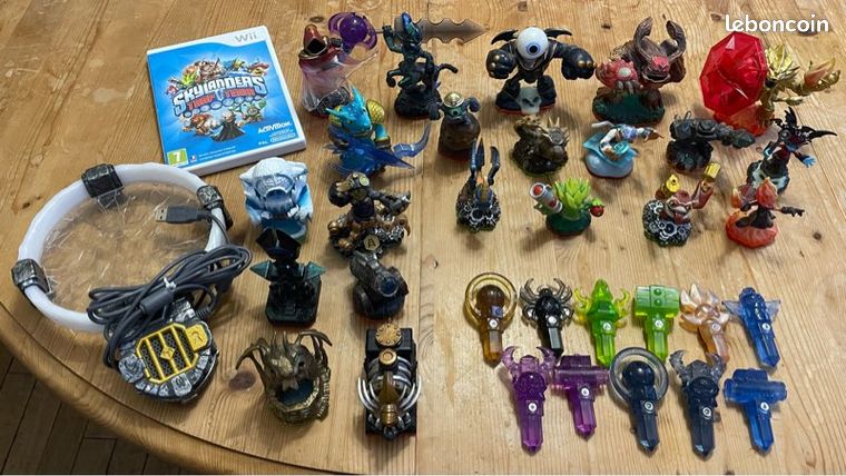 21 Skylanders trap team avec 11 pièges de Traptanium, portail et jeu de Wii, compatible avec la WiiU