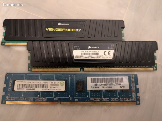 barettes de ram 8go ddr3