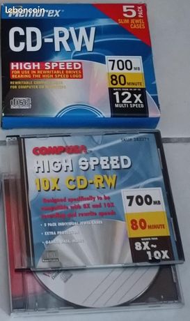 CD-RW VIERGES (7 disques)
