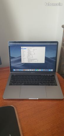 Macbook pro a1989 Core I7 13 pouces touch barre 16gb 512 SSD