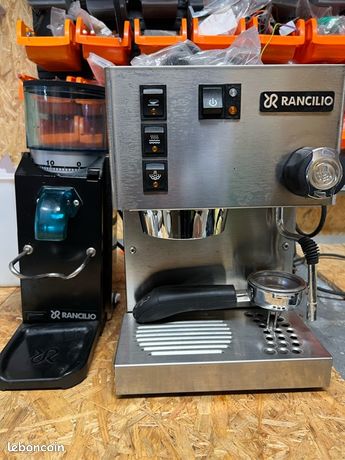 Machine à café Rancilio Silva semi pro + moulin