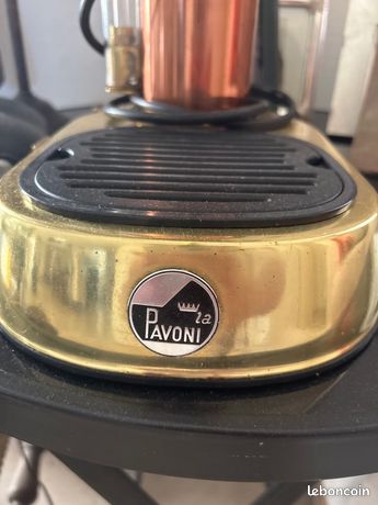 Machine à expresso La Pavoni Europiccola vintage cuivre & laiton