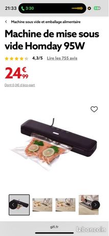 Machine sous vide