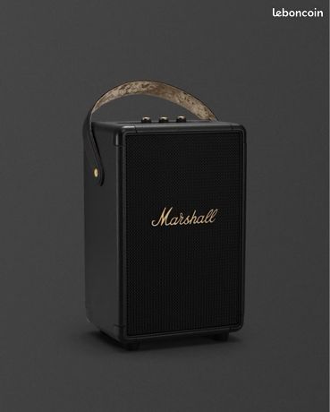 Marshall enceinte portable marshall tufton black and brass