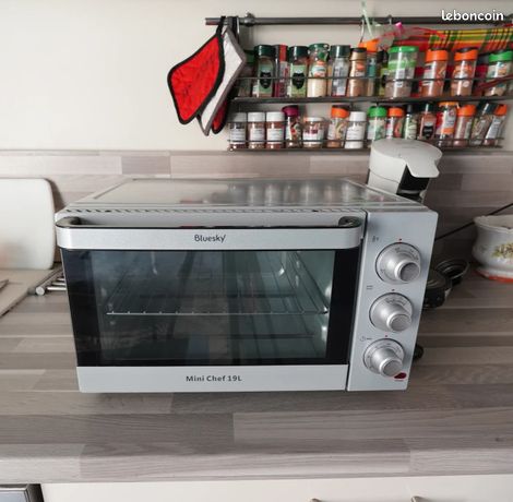 Mini four électrique à convection 19L bluesky