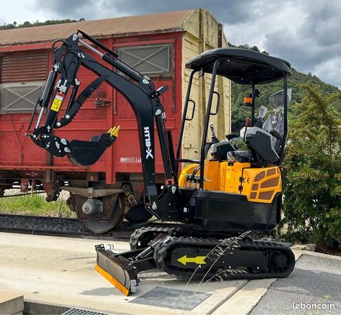 Minipelle 1.8T BULL HT18-X(V5) motorisation Kubota D902 et pompe Parker