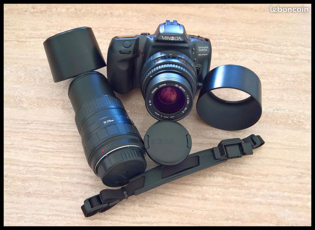 Minolta DYNAX 500si SUPER + SIGMA 35-80mm + 70-210mm