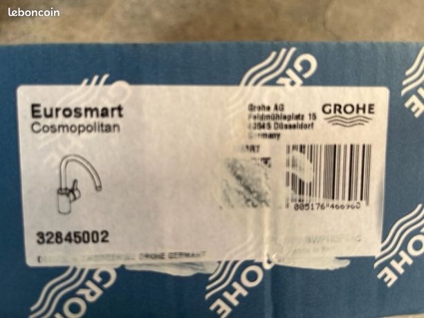 Mitigeur cuisine grohe col de cygne Eurosmart