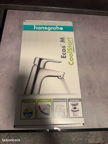 Mitigeur ecos M coolstart tous les éléments flexible bonde de fond