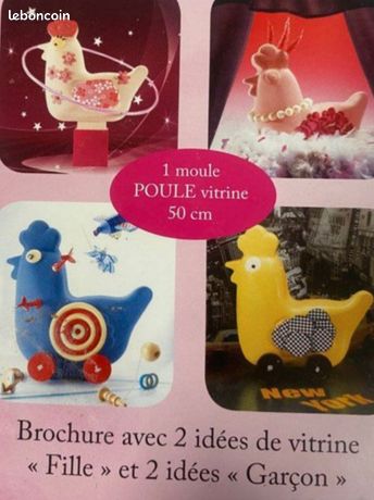 Moule poule chocolat