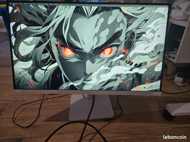 MSI Modern MD271PW Écran Bureautique 27" FHD Dalle IPS 1920x1080 75Hz / 5ms GTG Confort Oculaire Contraste 10001 HDMI 1.4 USB Type-C Blanc