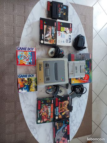 Nuper Nintendo + Super Game Boy + jeux iconiques