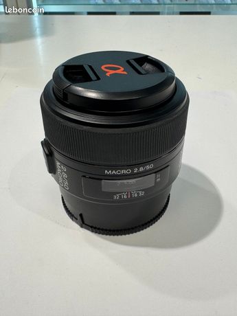 Objectif reflex sony 50mm 2.8/50 macro