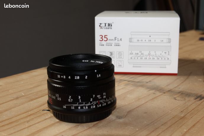 Objectif 7Artisans 35mm f 1.4 Mark II pour micro 4/3