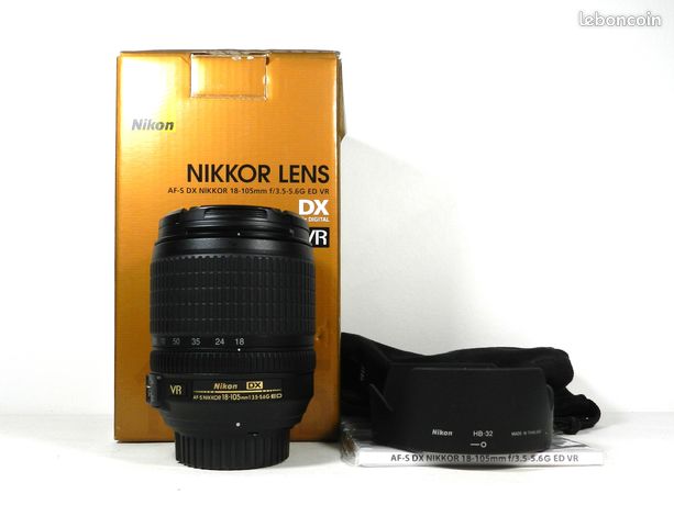 Objectif Nikon AF-S 18-105 3.5/5.6 G VR En Très Bon Etat