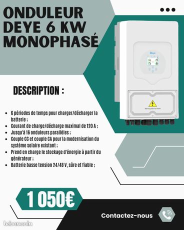 Onduleur hybride DEYE 6kW