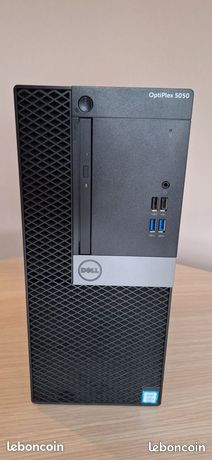 Ordinateur Dell Optiplex 5050 (i5-7500, 8GO RAM, SSD 256GO, HDD 500GO)