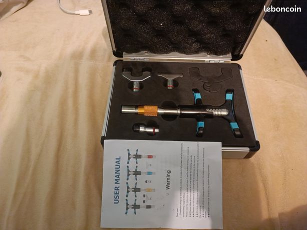 Outil chiropratique masseur correcteur professionnel Outil chiropratique activateur manuel de massage du corps vertébral avec 10 vitesses or