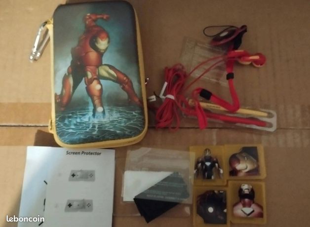 Pack house pochette 3ds Dsi ds lite iron man