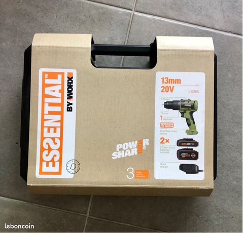 Pack perceuse visseuse percussion Brushless Worx