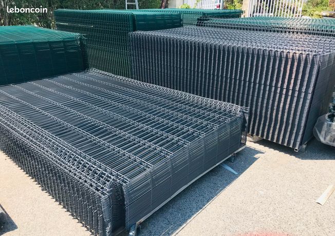 PANNEAUX RIGIDES GRILLAGES - L2.50m + POTEAUX