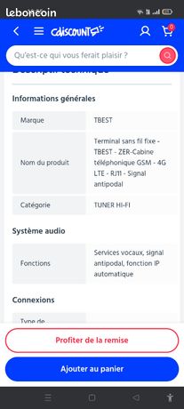 Passerelle fixe gsm