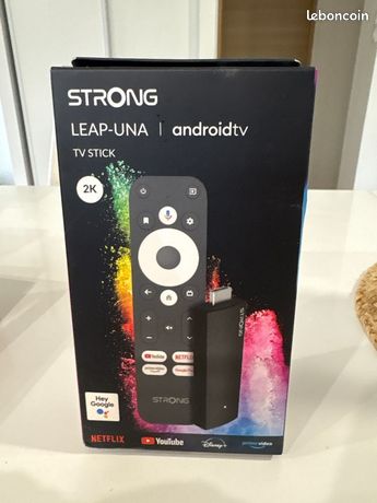 Passerelle multimédia LEAP-UNA Stick Android TV FHD Chromecast STRONG