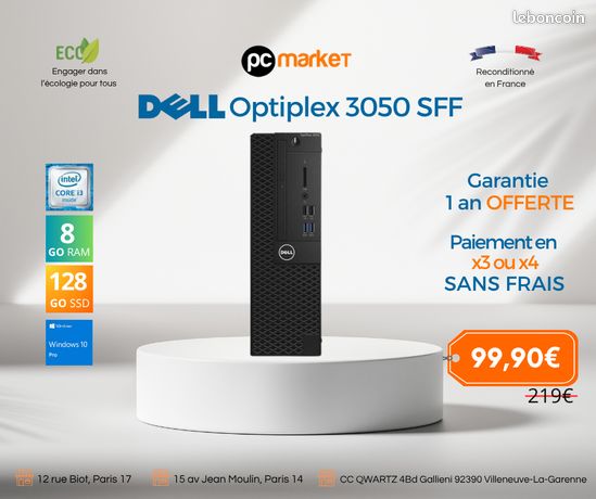 Pc fixe Dell Optiplex 3050 SFF