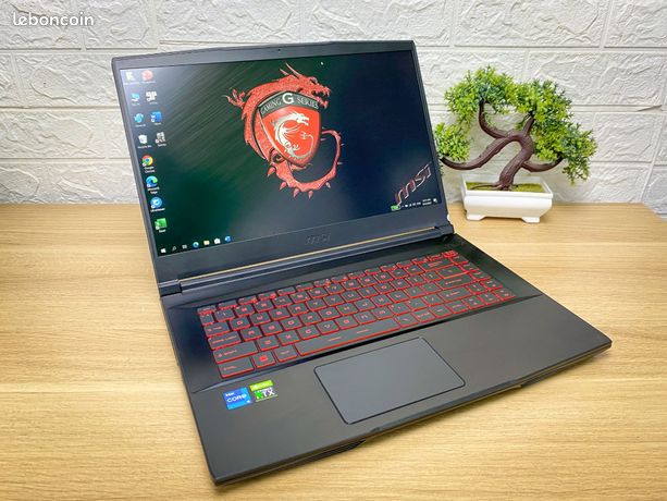 PC Portable Gamer MSI GF63 Thin 11SC i511400H Ram 40 Go DDR4 Stockage 15 To Gpu GTX 1650 156'