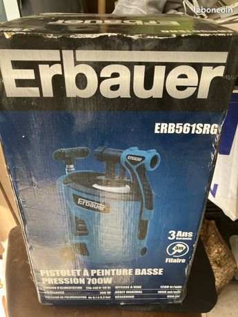 Pistolet peinture basse pression Erbauer 700 W Neuf