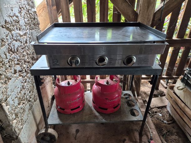 Plancha 3 feux gaz