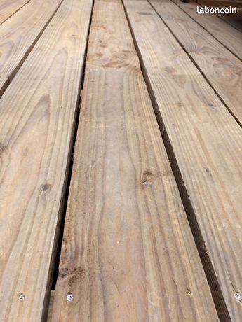 Planches Brutes Douglas Traité Autoclave Marron