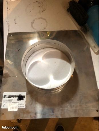 Plaque cheminée inox diamètre 180