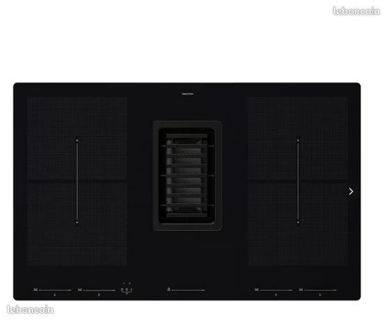 Plaque de cuisson av hotte intégrée noir 83 cmSOUS GARANTIE